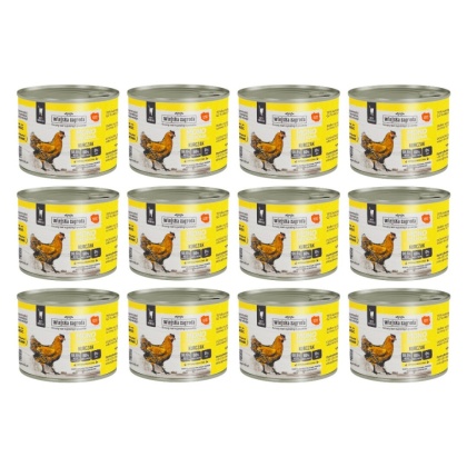 Zestaw Wiejska Zagroda Monobiałkowa Kurczak dla kota 12x200g