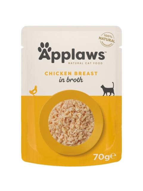 APPLAWS Cat Broth pierś z kurczaka w bulionie dla kota saszetka 70g