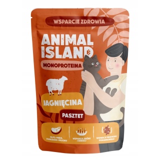 Animal Island Jagnięcina monoproteina - karma mokra dla kota monobiałkowa pasztet 100g