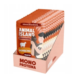 Animal Island Jagnięcina zestaw 10x100g - karma mokra dla kota monobiałkowa pasztet