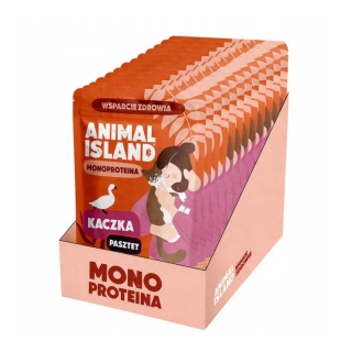 Animal Island Kaczka zestaw 10x100g - karma mokra dla kota monobiałkowa pasztet
