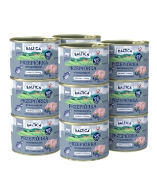 BALTICA SMAKI REGIONÓW Przepiórka 12x185g - karma mokra dla kota zestaw
