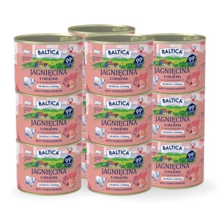 BALTICA SMAKI REGIONÓW Jagnięcina i cielęcina 12x185g - karma mokra dla kota zestaw