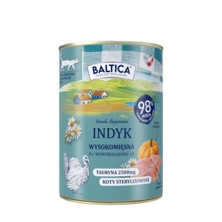 BALTICA SMAKI REGIONÓW indyk - monobiałkowa karma dla kota 400g