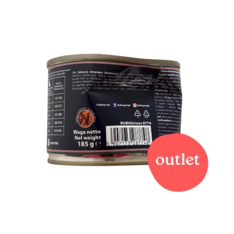 OUTLET BUBAlicious More Meat kurczak królik - karma dla kota 185g