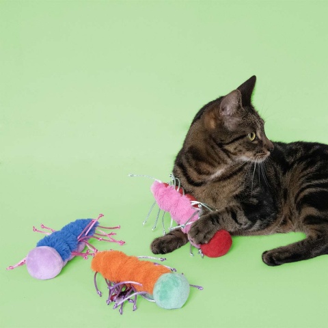 COOCKOO Razzle Ruby - pluszowa zabawka dla kota z kocimiętką