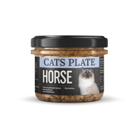 Cats Plate Horse konina - monobiałkowa karma dla kota 180g