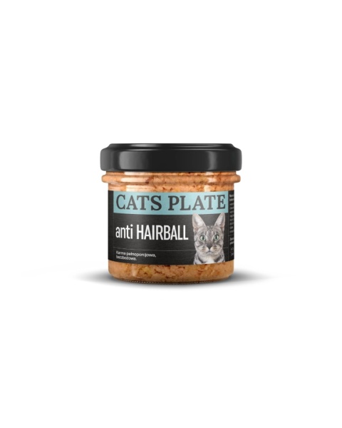 Cats Plate anti HAIRBALL Duck - karma dla kota formuła odkłaczająca 100g