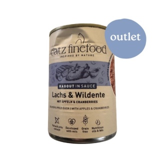 OUTLET Catz Finefood Ragout N.605 Łosoś i dzika kaczka - karma dla kota w sosie 380g