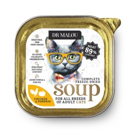 Dr Malou Soup Zupka kurczak z dynią - liofilizowana karma dla kotów 12g
