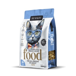 Dr Malou kaczka z jagnięciną - liofilizowana karma dla kota 1kg