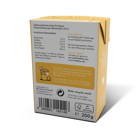 FELIA Cat Drink Kurczak - naturalny bulion dla kota wspierający nawodnienie 200g