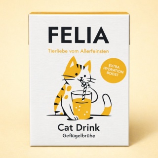FELIA Cat Drink Kurczak - naturalny bulion dla kota wspierający nawodnienie 200g