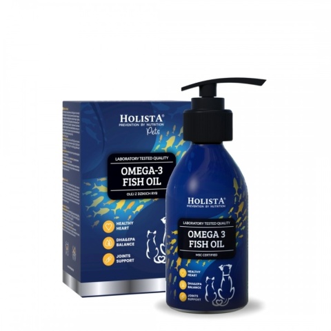 Holista Omega3 Fish Oil 100ml Olej dla kota