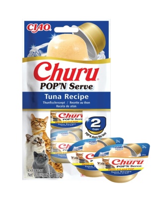 Inaba Churu Pop'n Serve Tuna tuńczyk - przysmak w galaretce dla kotów 2x35g