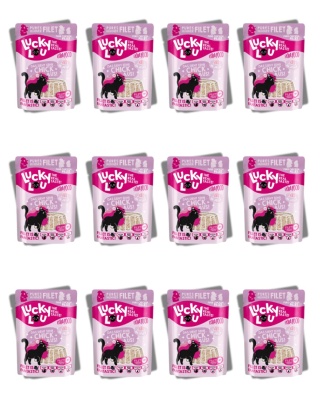 Lucky Lou Extrafood zestaw kurczak w galaretce 12x70g