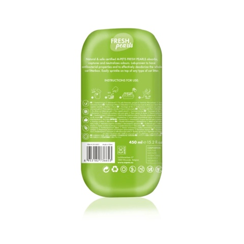 M-PETS FRESH Pearls GRASS - granulki aromatyzujące do kuwet 450ml
