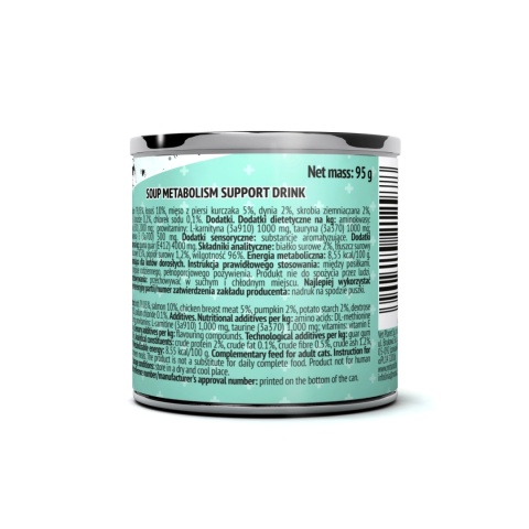 MR. BANDIT SALMON METABOLISM SUPPORT - napój funkcjonalny z łososiem dla kota na metabolizm 95g