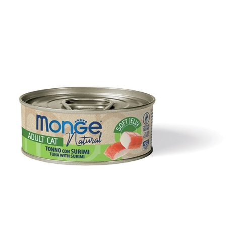 Monge Natural in Soft Jelly - Tuńczyk z surimi 80g