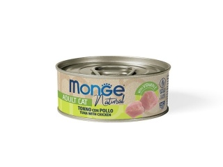 Monge Natural with Vitamin E - Tuńczyk żółtopłetwy z kurczakiem 80g