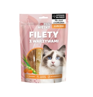 Pan Mięsko filet kurczak z warzywami 100g - przysmak dla kota