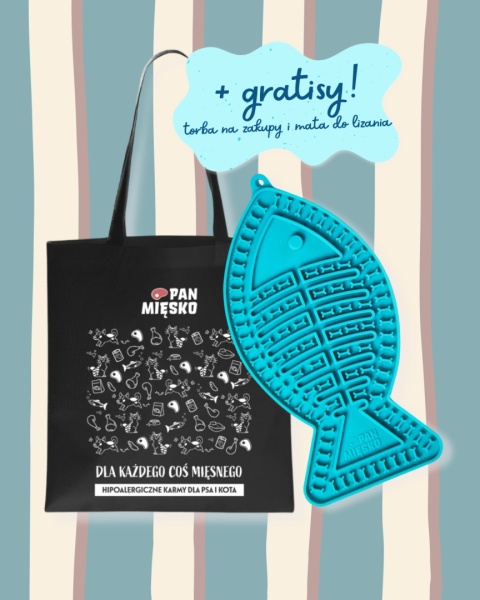 Pan Mięsko mix smaków 48x85g ZESTAW + GRATISY mata i torba