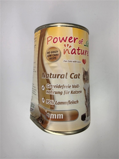 OUTLET Power of Nature Natural Cat - jagnięcina puszka 400g