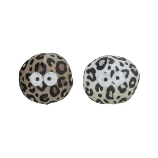 Trixie Piłeczki z oczami - pluszowe zabawki dla kota z kocimiętką 2 szt.