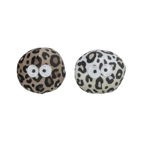 Trixie Piłeczki z oczami - pluszowe zabawki dla kota z kocimiętką 2 szt.