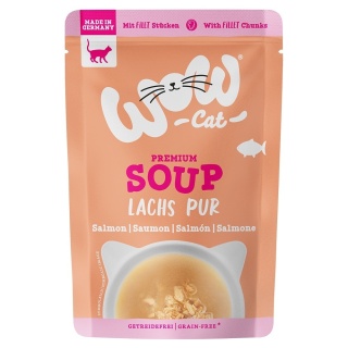 WOW CAT Premium Soup Lachs - zupa dla kota z łososiem 40g