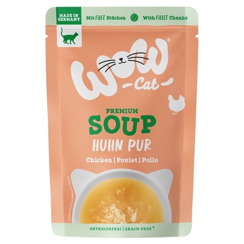 WOW CAT Premium Soup Huhn - zupa dla kota z kurczakiem 40g