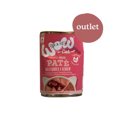 OUTLET WOW Cat Junior Drób z wątróbką dla kociąt 400g