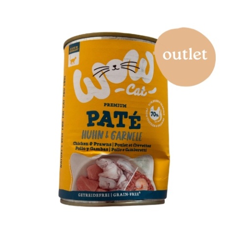 OUTLET WOW Cat kurczak z krewetkami dla dorosłych kotów 400g