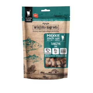 Wiejska Zagroda kąski tuńczyk - miękki przysmak dla kota 100g