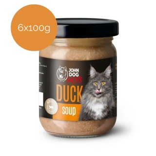 Zestaw 6x100g John Dog for Cats Soup - zupa z kaczki