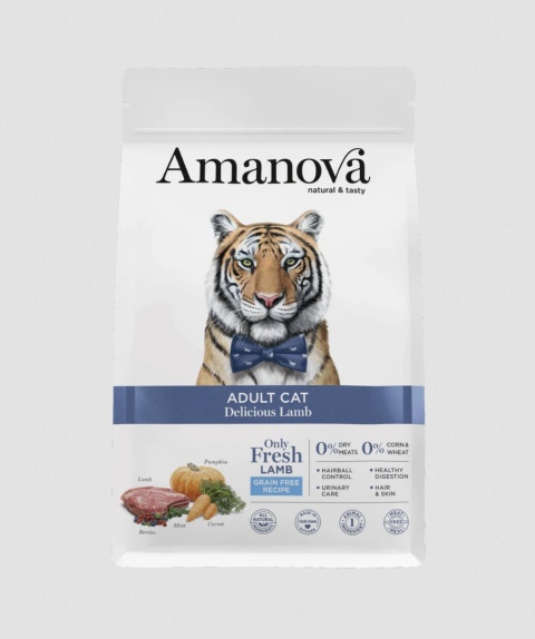 Amanova Cat ADULT Delicious Lamb jagnięcina - sucha karma dla kota 1,5kg
