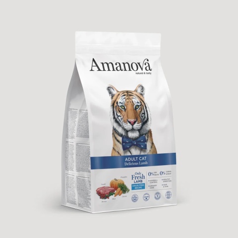 Amanova Cat ADULT Delicious Lamb jagnięcina - sucha karma dla kota 1,5kg