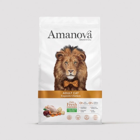 Amanova Cat ADULT Exquisite Chicken kurczak - sucha karma dla kota 1,5kg