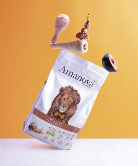 Amanova Cat ADULT Exquisite Chicken kurczak - sucha karma dla kota 1,5kg