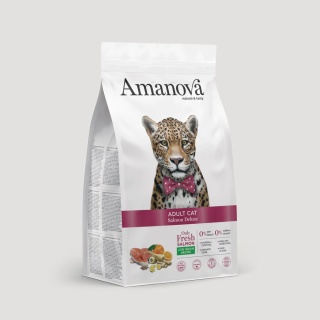 Amanova Cat ADULT Salmon Deluxe łosoś - sucha karma dla kota 1,5kg