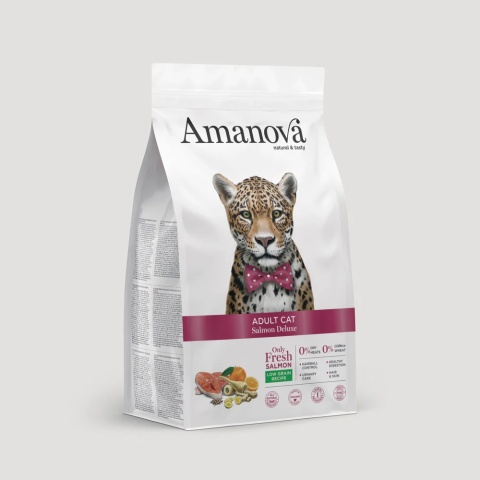 Amanova Cat ADULT Salmon Deluxe łosoś - sucha karma dla kota 1,5kg