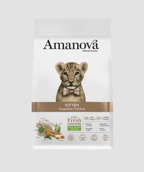 Amanova KITTEN Exquisite Chicken kurczak dla kociąt - sucha karma 1,5kg