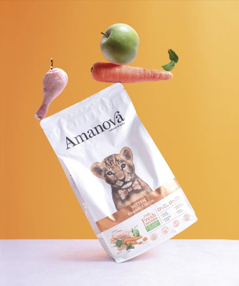 Amanova KITTEN Exquisite Chicken kurczak dla kociąt - sucha karma 1,5kg