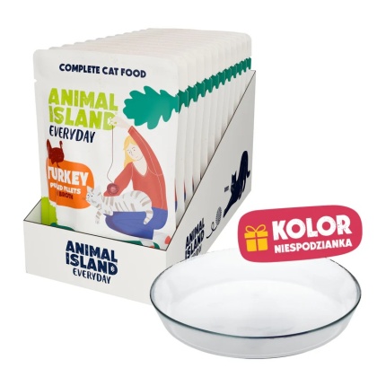 Animal Island Indyk 12x85g + SZKLANY TALERZYK edycja limitowana