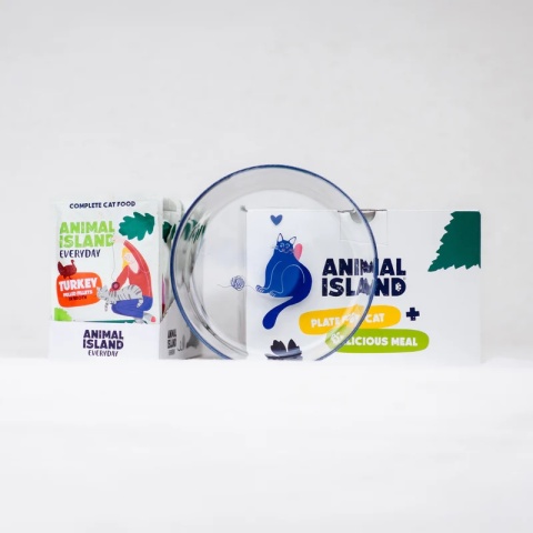 Animal Island Indyk 12x85g + SZKLANY TALERZYK edycja limitowana
