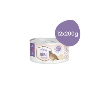 Bemo Cat Quail 12x200g zestaw - karma mokra dla kota z przepiórką monoproteina