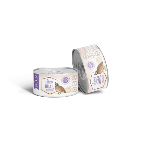 Bemo Cat Quail - karma mokra dla kota z przepiórką monoproteina 200g