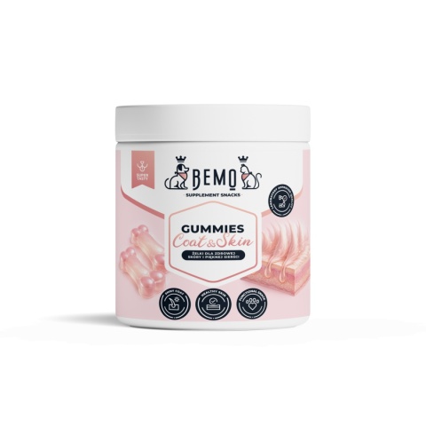 Bemo Gummies Coat & Skin - żelki suplementacyjne wspierające skórę i sierść psów i kotów