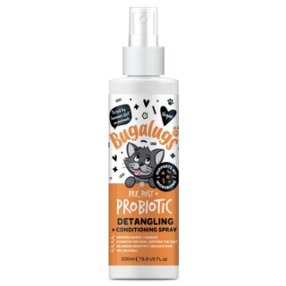Bugalugs Detangling & Conditioning Spray - probiotyczny spray odżywczy ułatwiający rozczesywanie sierści kota 200ml
