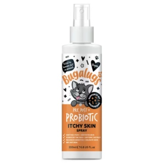 Bugalugs Itchy Skin Spray - probiotyczny spray łagodzący świąd i wspierający mikrobiom skóry kota 200ml